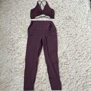 Burgundy Activewear Set